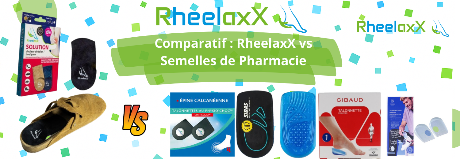 Comparatif : RheelaxX vs Semelles de Pharmacie